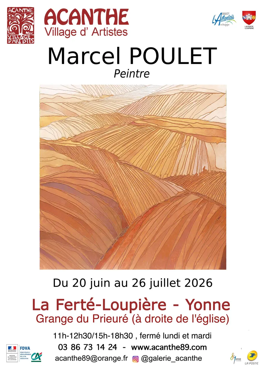 Exposition Marcel Poulet, à L&rsquo;Espace Acanthe (La Ferté-Loupière) été 2026